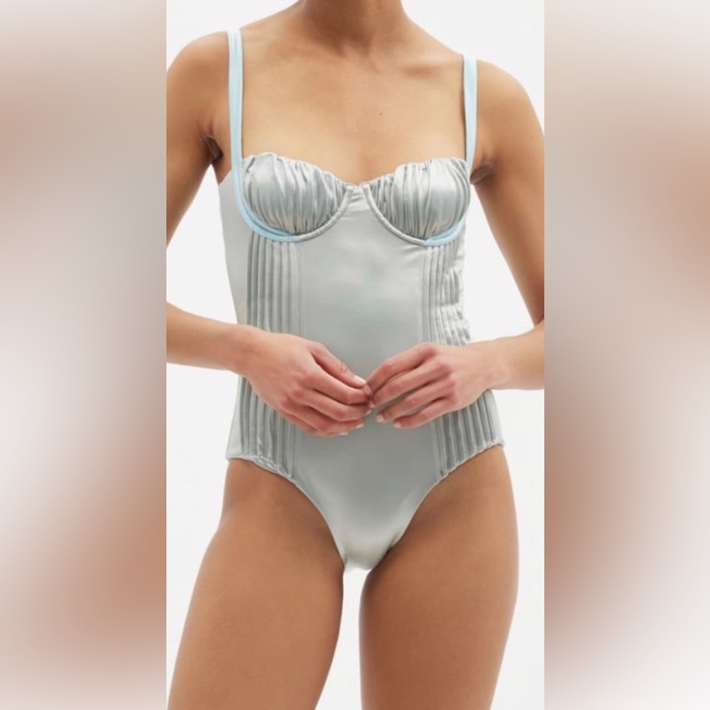 _ISA BOULDER
Formality Pintucked Swimsuit